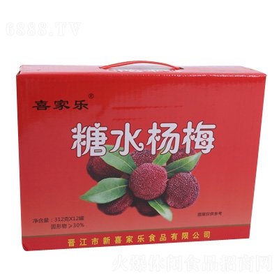 喜家樂糖水楊梅罐頭整箱