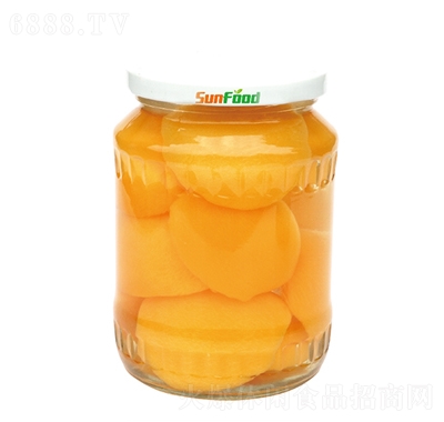 盛安食品黃桃罐頭720