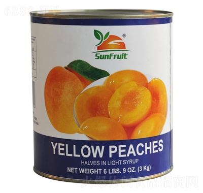 盛安食品黃桃罐頭3kg
