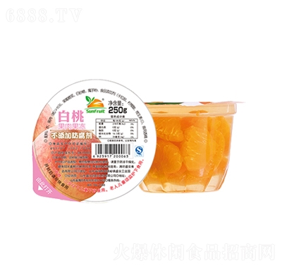 盛安食品白桃果肉果凍