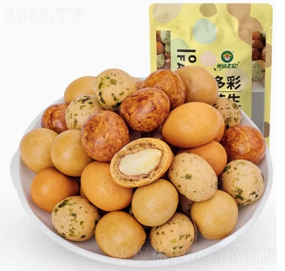 果園老農魚皮花生海苔味醬香混合味300g花生仁堅果辦公室零食小吃