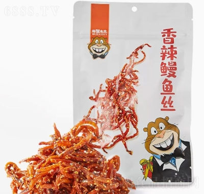 海貍先生香辣鰻魚絲80g蜜汁鰻魚條海鮮小魚干仔零食
