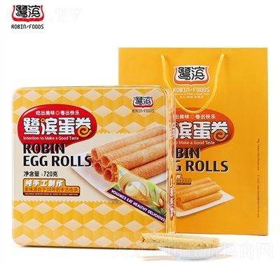 鷺濱蛋酥卷禮盒720g即食休閑食品