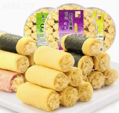 葡記紫菜海苔肉松蛋卷波力卷老式手工雞蛋卷零食夾心蛋卷小餅干