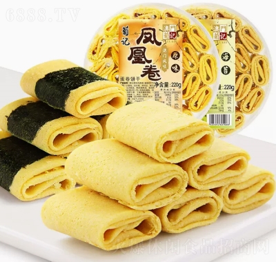 葡記鳳凰卷220g手工原味紫菜雞蛋卷手信零食點心下午茶禮盒