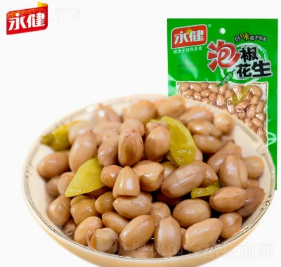 永健泡椒花生80g山椒花生香辣可口即食小吃休閑零食重慶特產