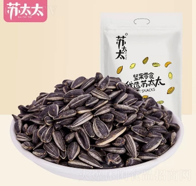 蘇太太黑珍珠小瓜子小葵花籽休閑零食炒貨500g