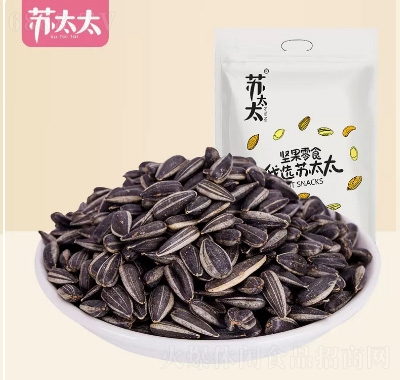 蘇太太黑珍珠小瓜子小葵花籽休閑零食炒貨1000g