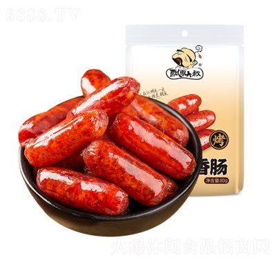 飄零大叔曲酒烤香腸80g真空包裝休閑零食川味