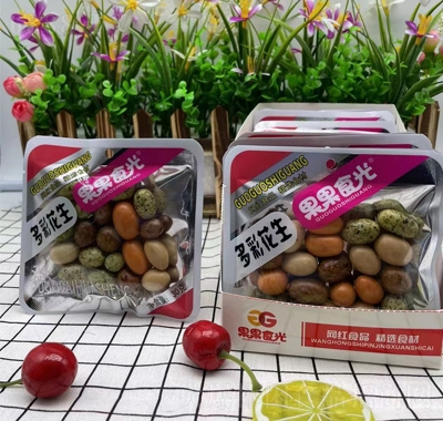 果果食光多彩花生炒貨零食招商30克