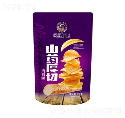 鳳凰味世山藥厚切海苔味小賣店零食休閑食品100g