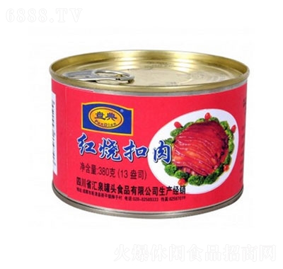 盤典紅燒扣肉肉罐頭方便速食380克