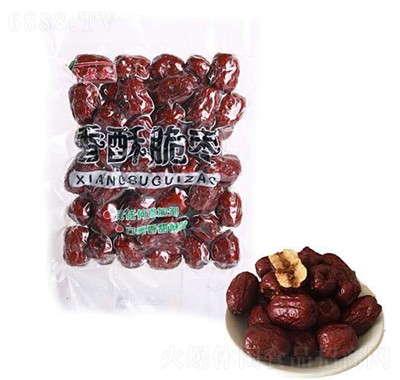 萃老大無油脆棗休閑零食果干蜜餞袋裝250g