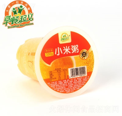 早餐起義小米粥早餐粥杯裝便利店速食
