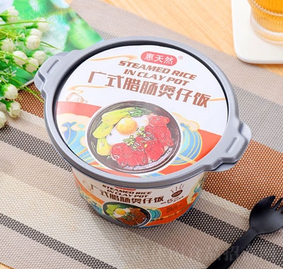 惠天然廣式臘腸煲仔飯自熱食品方便米飯休閑食品