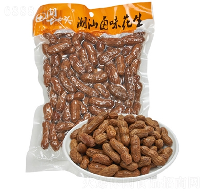 采味軒田間地頭鹵水花生潮汕鹵味水煮花生花生米休閑零食500g
