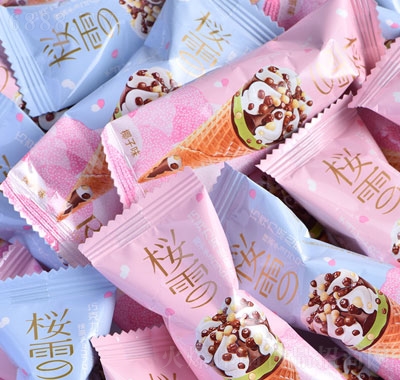 如意櫻雪巧克力流心蛋筒