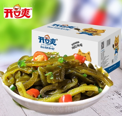 開口爽香辣海帶絲裙帶菜即食海草休閑零食