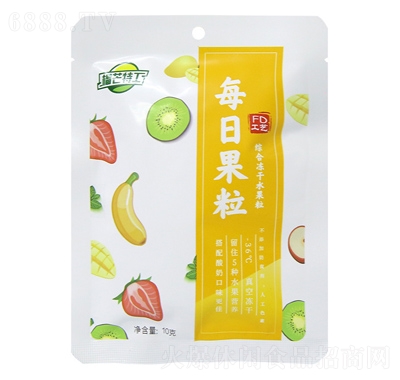 果寶特攻凍干混合水果干網紅小吃風味零食