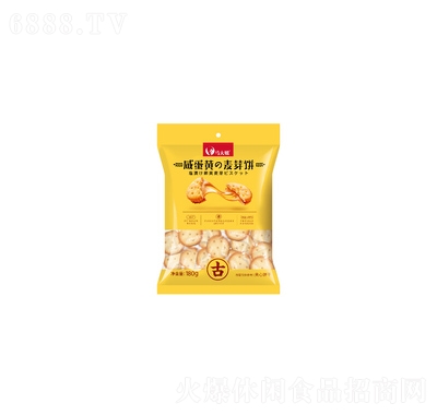 馬大姐180g咸蛋黃麥芽餅休閑食品佳節送禮手信