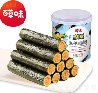 百草味海苔肉松蛋卷10