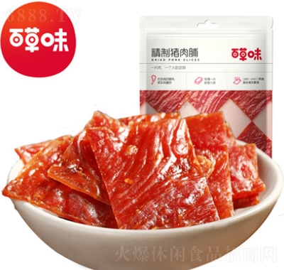 百草味精制豬肉脯155