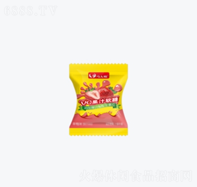 馬大姐草莓軟糖休閑食品糖果
