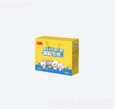 馬大姐喜羊羊與灰太狼童趣零食禮盒招商批發年貨