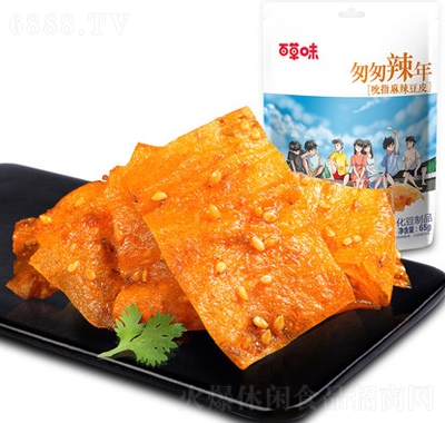 百草味麻辣豆皮65gx