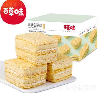百草味拿破侖蛋糕600