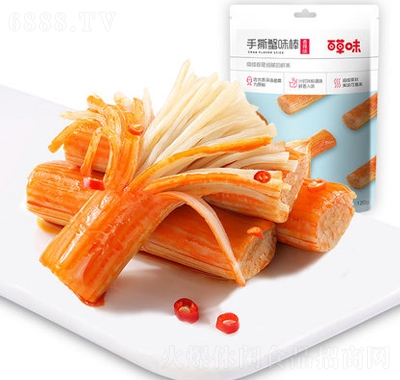 百草味手撕蟹味棒120