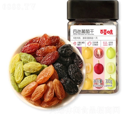百草味四色葡萄干300