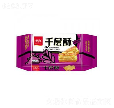 克瑞克千層酥桂花味100g批發代理招商休閑食品