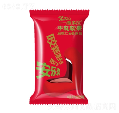 馬大姐潘多拉休閑零食糖果零食牛軋軟果扁桃仁+蔓越莓味