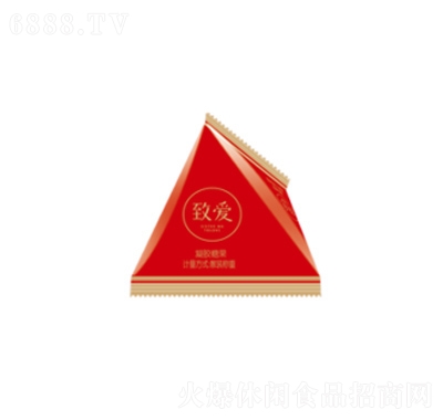 馬大姐致愛紅金三角包橡皮糖婚慶糖果散裝