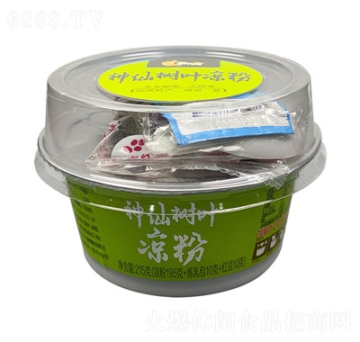 果不離廠家代發果凍休閑食品招商商超一件代發神仙樹葉涼粉220g