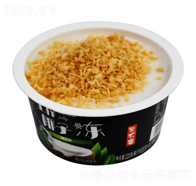 果不離廠家代發果凍休閑食品招商商超一件代發椰粒椰子凍220克
