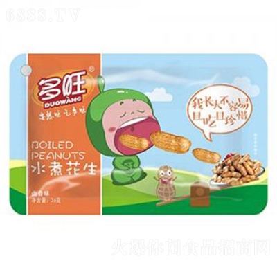 多旺水煮花生鹵香味36g追劇零食批發代理招商
