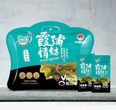 饞嘴八霞浦情結海帶結醋香味680g追劇搭檔休閑食品