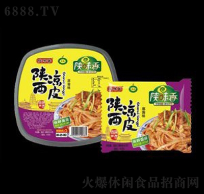 陜西保鮮涼皮酸辣味盒裝風(fēng)味零食夜宵充饑
