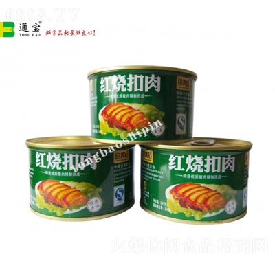 通寶罐頭食品代理午餐代餐紅燒扣肉罐頭