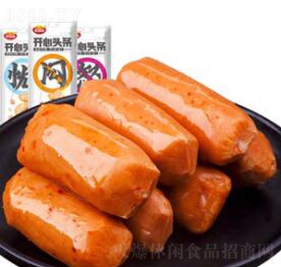 奧錦奇開心頭條香腸零食即食60g雞肉熱狗火腿腸早餐肉絲腸脆骨腸