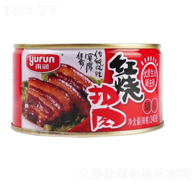 雨潤紅燒扣肉340g罐頭裝方便速食下飯菜