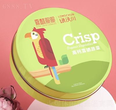 熹酥脆脆高鈣富硒蔬菜餅干罐裝辦公室零食食品招商