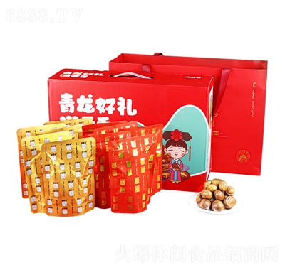 滿栗香青龍好禮禮盒板栗零食品代理加盟
