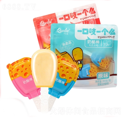 巧道奶酪棒棒糖原味100g袋裝休閑小零食