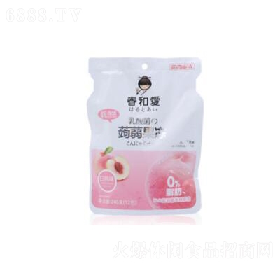 春和愛蒟蒻果凍白桃味袋