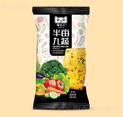 萌小二半畝九蔬原味餅干休閑追劇零食