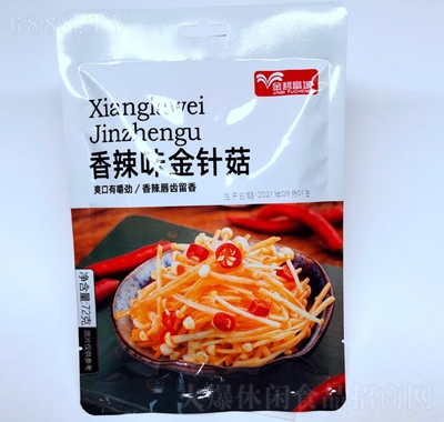 金碧富城香辣味金針菇辦公休閑零食