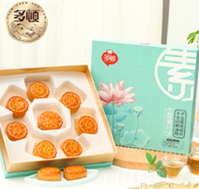 多頓七星素月餅月餅禮盒